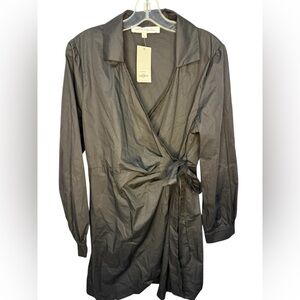 Meet Me in Santorini NWT Sophie Black Wrap Dress - Large